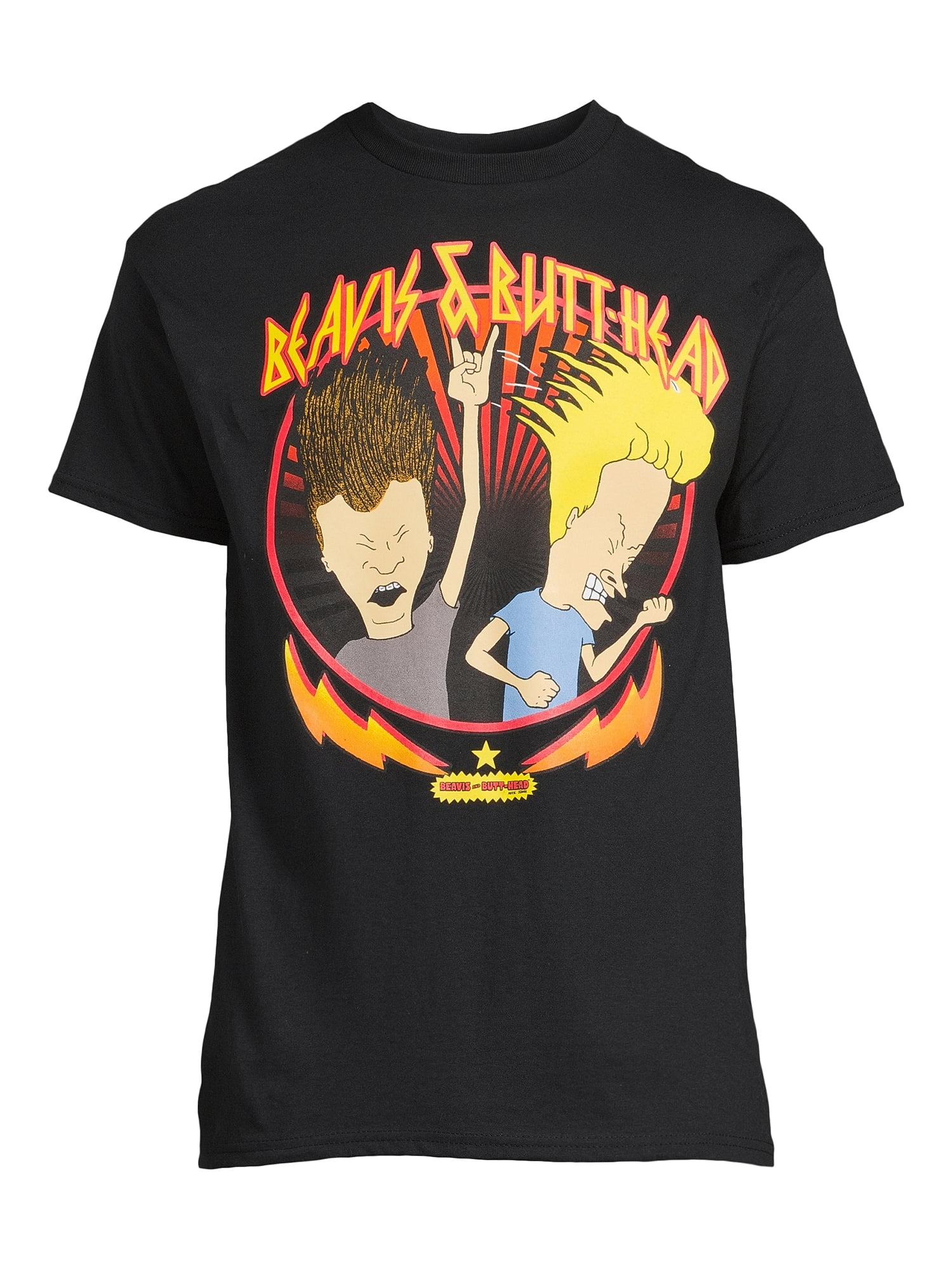 Beavis and Butt-Head Men's Big & Tall Rock Heads Graphic Tee