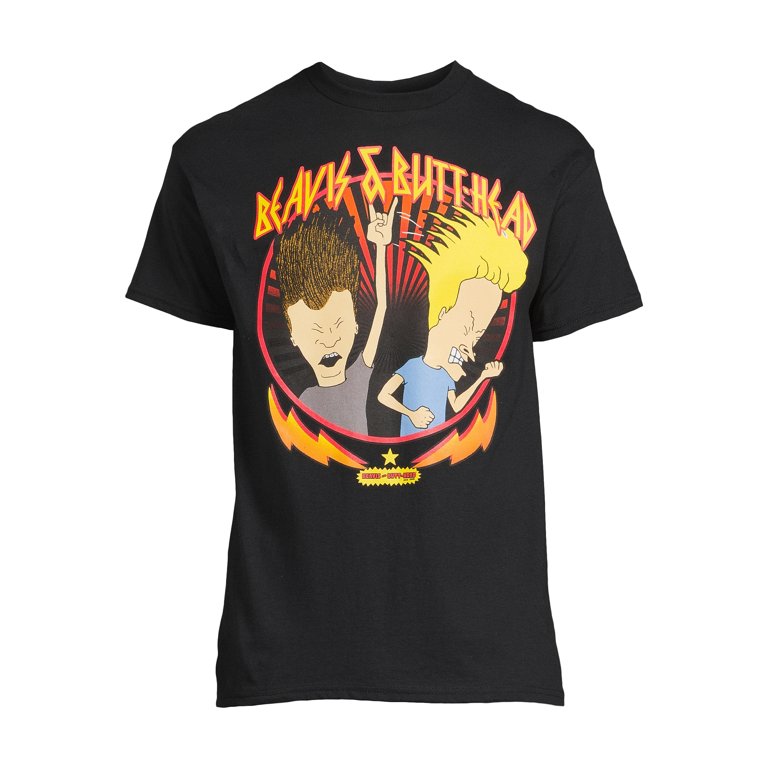 Beavis and Butt-Head Men's Big & Tall Rock Heads Graphic Tee