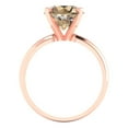 thumbnail image 4 of Clara Pucci 14K Rose Gold Solid Gold YellowMoissanite Solitaire Anniversary Ring for Women - 2.5 cttw Round Cut, 4 of 8
