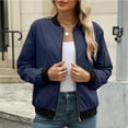 thumbnail image 7 of Fall Jackets for Women 2025 Trendy Zip Up Bomber Jacket Lightweight Outwear Coat Spring Windbreaker Outfits, 7 of 7