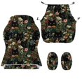 thumbnail image 2 of SCRAWLGOD Cat Flowers Print Gaming Chair Covers Slipcovers 4pcs with Armrest Cover Stretchable Non Slip Furniture Protector Breathable Computer Chairs Slipcover, 2 of 9