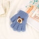 thumbnail image 1 of Guantes para niños, cálidos, de invierno, con forro polar, gruesos, de cinco dedos, multidedos, para niñas, de dedos completos, resistentes al frío, 1 of 6