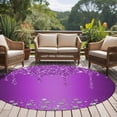 thumbnail image 4 of Round Rugs 5Ft, Modern Purple Round Area Rug Washable Indoor Throw Carpet, Abstract Diamond Luxury Gradient Soft Non Slip Circle Rug for Cabinet Bathroom Home Decor Aesthetic, 4 of 8