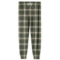 thumbnail image 6 of Cyglowse Men's Cute Pajamas Pants Plaid Printed Pants Drawstring Elastic Waist Pant Cuffed Home Sleep With Pockets Army Green M, 6 of 7