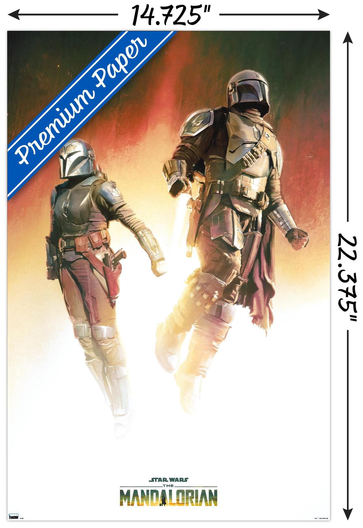 Star Wars: The Mandalorian Season 3 - Duo Wall Poster, 14.725" x 22.375"