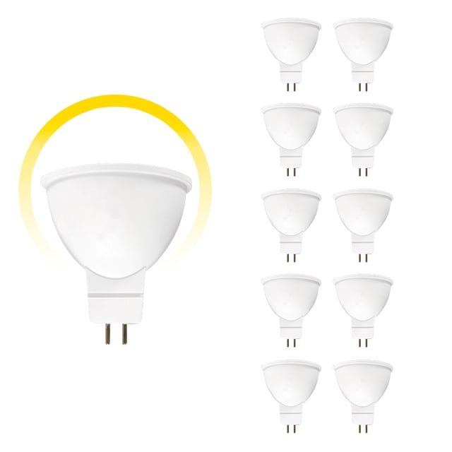 Foco Led Icon Mr16 Gu5.3 7w Luz Cálida Ilumina 50w Pack 10pz