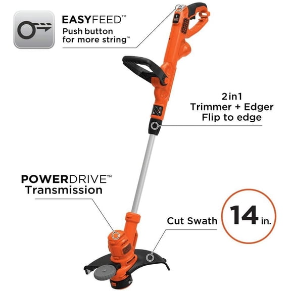 String Trimmer, Electric, 14-inch (BESTE620)
