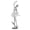 C, variant on Resin Ballet Girl Figurine,Modern Ballerina Dancer Statue with Feather Skirt,Gold Silver Metal Line Art Ornament,Cute Desktop Accessories Room Office Bookshelf