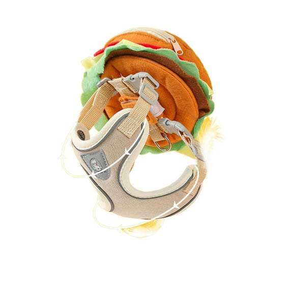 Rishoose No Pull Dog Harness,Adjustable Soft Padded Pet Harness for Small Medium Cats Dogs,Orange S