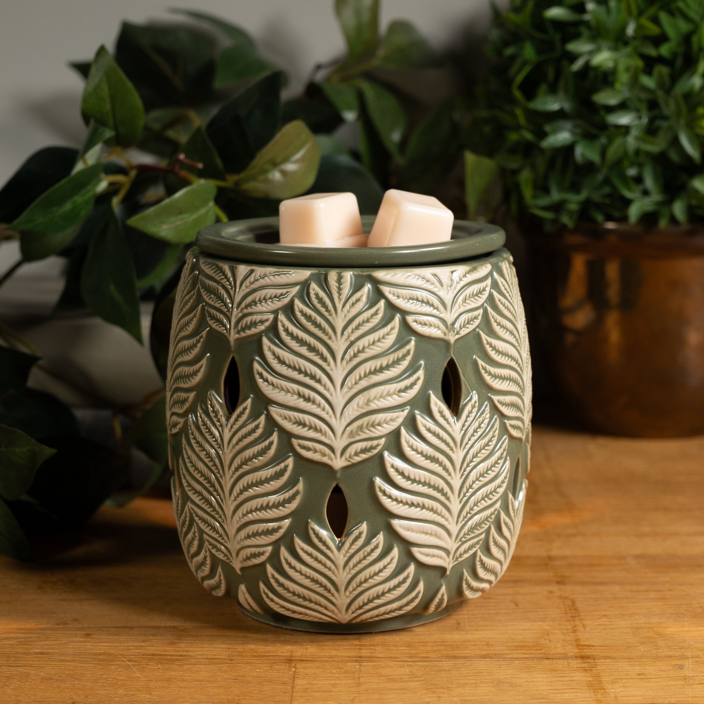 Better Homes & Gardens Fern Textured Leaf Wax Warmer