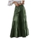 thumbnail image 1 of Pantalones anchos con volantes en el bajo para mujer - Cintura elástica, estilo boho palazzo fluido, ropa informal/para exterior - Tallas XL-XXXXXL, 1 of 7