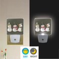 thumbnail image 2 of Yayeee LED Night Light for The Home Plug in With Light Sensors 2 Pack, Gray Cute Snowmen, 2 of 6