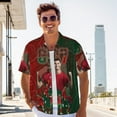 thumbnail image 6 of YRGEAJWL Ronaldo Men's Short Sleeve Shirts Casual Lightweight Button Down Shirts Vacation Beach Summer Tops with Pocket M, 6 of 6