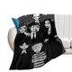 thumbnail image 2 of Manta de franela cálida y acogedora de la familia Addams para sala de estar, dormitorio, cama, sofá, camping, viajes, mantas de vellón para todas las estaciones, regalos para niños, niñas, niños y, 2 of 8
