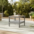 thumbnail image 2 of Songmics Home Collection Sencillo - Petite Table Basse, Table d'Appoint de Jardin, Carré, avec Rangement, Style Transitionnel, Faux Bois, 2 of 5
