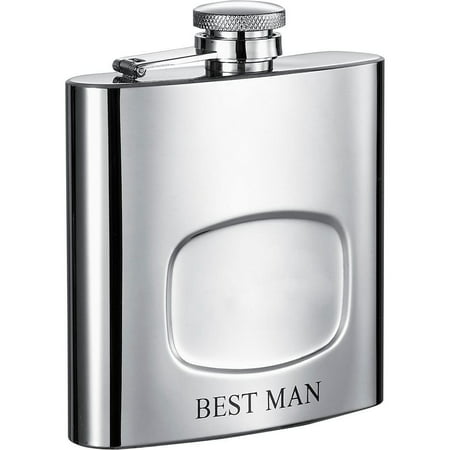 Visol  Da Man Best Man 6-ounce Liquor Flask (Best Liquor Gift For A Man)