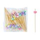 thumbnail image 2 of 100 palillos de bambú con forma de corazón para fruta | Decoraciones para San Valentín | Palitos de madera desechables para bandejas de fruta, cupcakes y mesas festivas, 2 of 6