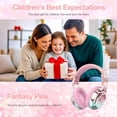 thumbnail image 2 of Auriculares QearFun Kids Bluetooth 5.3 inalámbricos con micrófono y auxiliar, 2 of 7