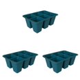thumbnail image 1 of Plateau de Démarrage de Semis en Silicone à 6 Cellules - 3 Pcs Pots de Plantation à Racines Profondes Réutilisables pour Jardinage Intérieur - Plateau de Germination Antichoc pour Graines, Herbes et Micro-Pousses, 1 of 4