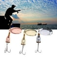 thumbnail image 2 of Yokua Spinner Fishing Lures with Triple Hooks Metal Lures Hard Metal Spinner Baits, 2 of 9