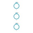 thumbnail image 4 of bedienty Plastic Cross Stitch Machine Needlecraft Embroidery Hoops Ring Sewing Tools Random Color 7 Inches 3Set, 4 of 6
