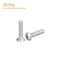 thumbnail image 3 of M4x20mm Oval Head Phillips Machine Screws, 50 Pack 304 Stainless Steel Slightly Raised Countersunk Head Screws, 3 of 5