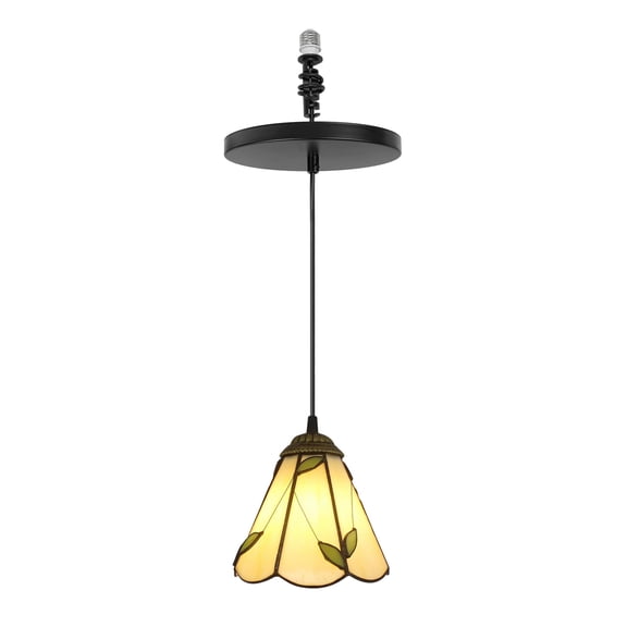 Kiven Instant Light Conversion Kit for 4/5/6inch Hole,Tiffany Style Lighting Recessed Can Light Conversion Kit to Pendant with E26 Screw-in Adapter for Kitchen Island Living TB0297