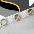 thumbnail image 4 of Feelyou Square Blackout Curtains Set of 2 (52x84 Each), Grey Abstract Window Curtains, 4 of 6