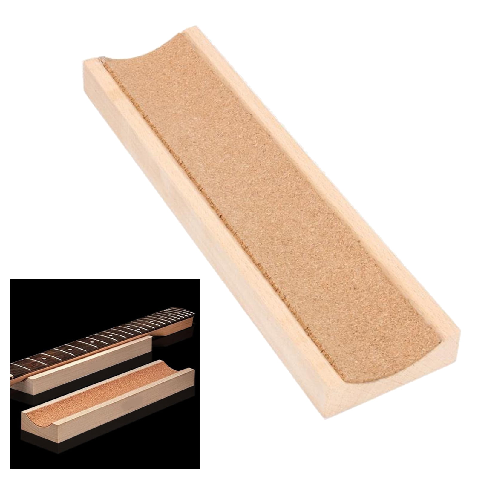 Long Wooden Fret Fretboard Neck Rest Support for Guitar Bass String