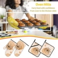 thumbnail image 6 of ZICANCN Oven Mitts and Pot Holders Sets,Boho Dandelion Flower Baking Sets Kitchen Heat Resistant 4 Pieces, 6 of 8