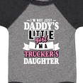 thumbnail image 4 of Inktastic Im Not Just Daddys Little Im a Truckers Daughter Girls Baby Bodysuit, 4 of 5