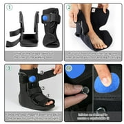 Air Walker Boot Fracture Boot Short Walking Protective Boot Fits Left or Right Foot Ankle for Injuries Fractures Sprains Black