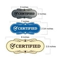 thumbnail image 5 of Designer Certified Sign (Ivory/Dark Brown) - Small, 5 of 5
