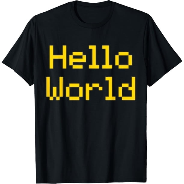 Hello World - Camiseta de programación de codificación