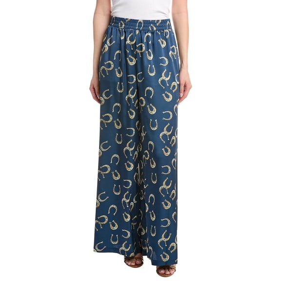 L’AGENCE womens L'AGENCE Lillian Wide Leg Pant, l, Navy