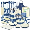 thumbnail image 1 of NutriChef - Juego completo profesional de 54 piezas, juego de ollas y sartenes, utensilios de cocina para el hogar, utensilios de cerámica antiadherente para hornear, apto para placas de inducción, 1 of 5