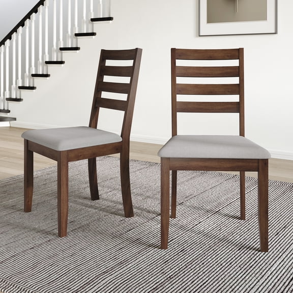 Castle Place Classic Wooden Dining Chair, Set of 2, Brown