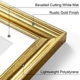 thumbnail image 4 of decorUhome 8x10 Picture Frames Set of 2, Display 5x7 Pictures with Mat or 8x10 without Mat, Wall and Tabletop Display Photo Frames, Gold, 4 of 9