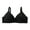 Black, variant on Super Froncé Doux Et Confortable Sans Armatures Soutien Gorge Push Up Pour Femme Lingerie De Sport Soutien Gorge Sans Armatures Seamless Bras