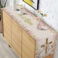 thumbnail image 5 of He is Risen Table Runner Easter Christian Cross Resurrection Lily Spring Holiday Party Kitchen Dinning Home Decoration (13" x 90"), 5 of 5