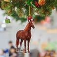 thumbnail image 2 of Horse Christmas Ornaments 2D Acrylic Horse Ornament for Christmas Tree for Women Girls Horse Lovers Equestrian Gifts and Xmas Tree Home Decor, 2 of 9