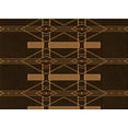thumbnail image 1 of Ahgly Company Machine Washable Indoor Rectangle Transitional Saddle Brown Area Rugs, 2' x 5', 1 of 7