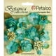 Petaloo Botanica Minis 11/Pkg-Teal, 1"-P1101-104 – image 1 sur 1