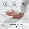 thumbnail image 4 of Queen Mattress, 12 Inch Hybrid Mattress in a Box, Memory Foam Pocket Springs Mattress with Motion Isolation and Pressure Relieving, Edge Support, CertiPUR-US, 4 of 7