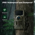 thumbnail image 6 of CAMPARK Trail Camera 2K 36MP Game Deer Camera with 850nm Night Vision IP66 Waterproof Motion Activated 120° Wide Angle Trail Cam for Hunting Outdoor Wildlife Monitoring Home Security 2.0" LCD, 6 of 8