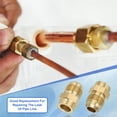thumbnail image 4 of Uxcell 3/8" Flare Male Thread Brass Flare Tube Fitting, Welding Pipe Adapter Connector with Nut for Plumbing HVAC Air Conditioner, 4 of 7