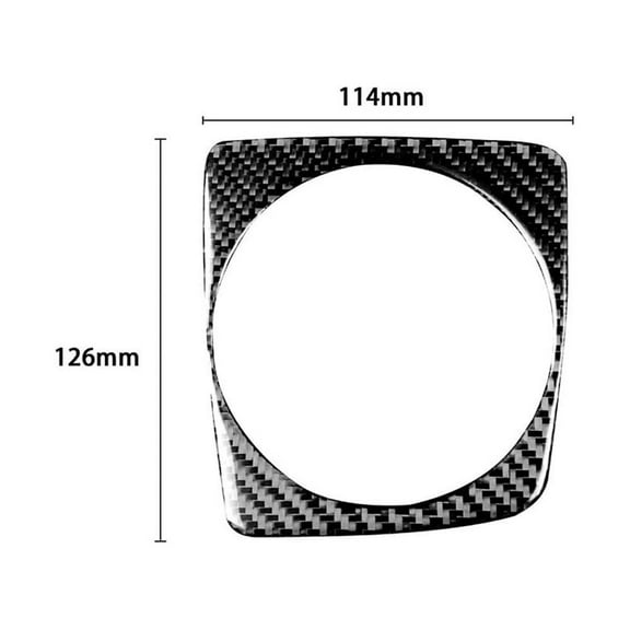 Yassdwbn Carbon Fiber Look Gear Shift Trim Cover For Honda Civic 2006-2008 2009 2010 2011