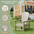thumbnail image 6 of WestinTrends Malibu Kids Outdoor Adirondack Plastic Patio Chair (Set of 2), Sand, 6 of 15
