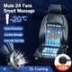 thumbnail image 2 of Cojín de asiento de coche con aire fresco de verano con espaciador 3D de 12 V CC y masaje, ventilación de soplado rápido, asiento de refrigeración con almohadillas, 2 of 5