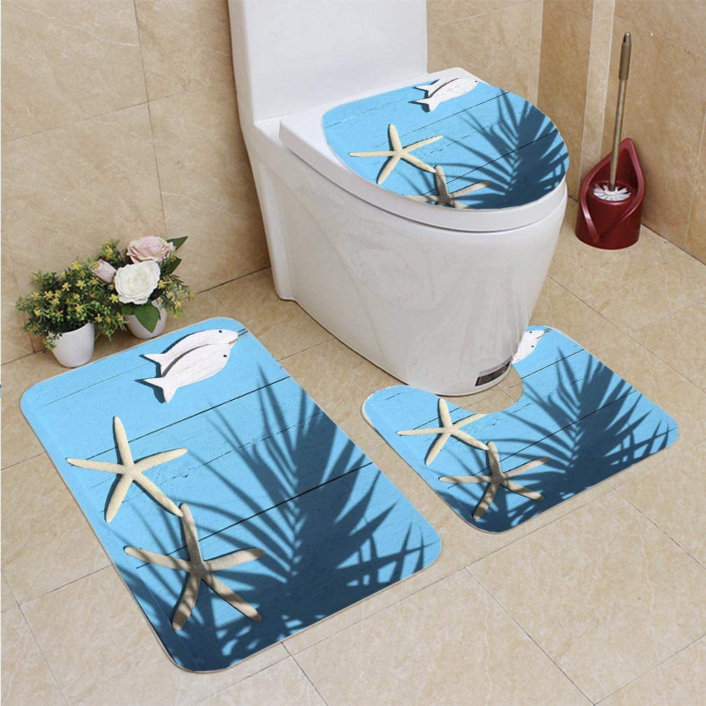 Dandelion Hot Toilet Seat Lid Cover Contour Rug U-shape Bath Decoration Carpet 